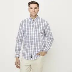 UNIVERSITY CLUB - Camisa 100% Algodón Casual Hombre