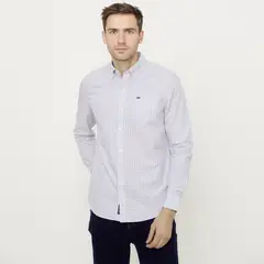 UNIVERSITY CLUB - Camisa 100% Algodón Casual Hombre