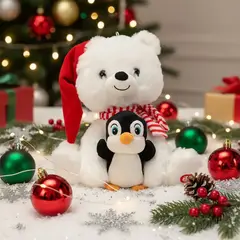 MICA - Peluche Musical Navideño Panda 29cm