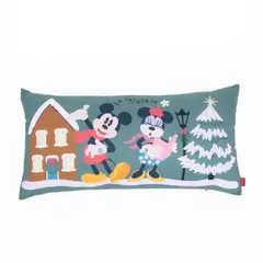 DISNEY - Cojin Navideño Mickey Minnie 60x30cm