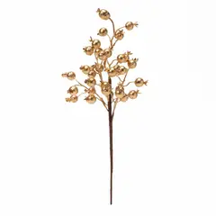 MICA - Rama Navideña Bayas Doradas 36cm