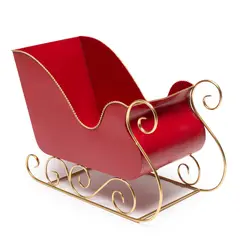 MICA - Adorno Navideño de Trineo Santa Claus 80x40x54cm