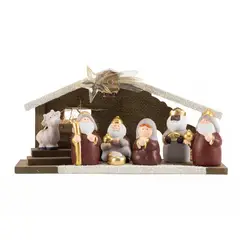 MICA - Nacimiento Navidad Clasico Led 29.5x11.5x16cm