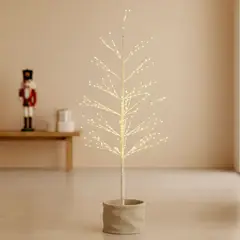 MICA - Adorno Navideñ Pino Luz Blanco 90cm