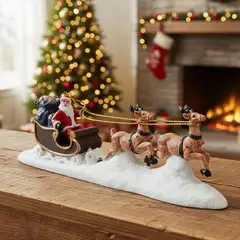 MICA - Villa Navideña Trineo Papa Noel  6.5x3cm