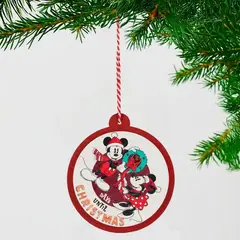 DISNEY - Adorno Árbol Peluche Mickey Minnie 10cm