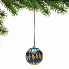 MICA - Adorno Árbol Bola Rombos 8cm