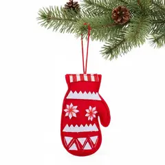 MICA - Adorno Árbol Guante Rojo 12cm