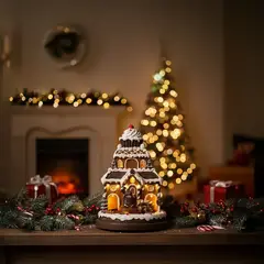 MICA - Villa Navideña Jengibre 25x18cm