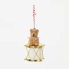 MICA - Adorno Árbol Tambor Oso 8.5cm