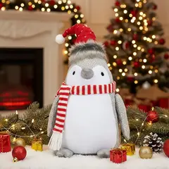 MICA - Peluche Navideño Pingüino 22x50cm