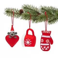 MICA - Set 3 Colgantes Figuras 10cm