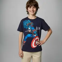 AVENGERS - Polo Manga Corta Niño