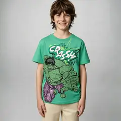 AVENGERS - Polo Manga Corta Niño