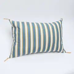 BASEMENT HOME - Funda de Cojín Block Azul