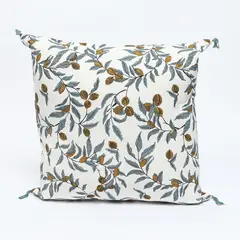 BASEMENT HOME - Funda de Cojín Flor Azul