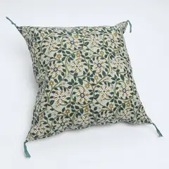 BASEMENT HOME - Funda de Cojín Flor Verde