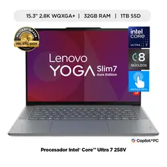 LENOVO - Laptop Intel Core Ultra 7 32gb 1tb Ssd Yoga Slim 7i 15.3" 2.8k Wqxga+ 120 Hz