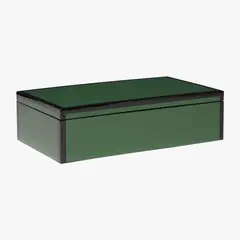 BASEMENT HOME - Caja Laqueada Verde 37x21cm