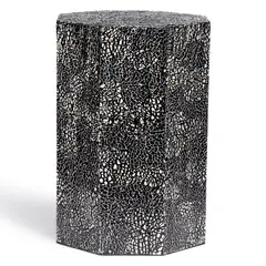 BASEMENT HOME - Banco Capiz Negro 48cm