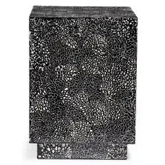 BASEMENT HOME - Banco Capiz Negro 48cm