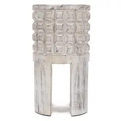 BASEMENT HOME - Banco Madera Blanco 28x50cm