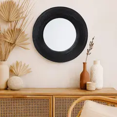 BASEMENT HOME - Espejo Rattán Redondo 70cm