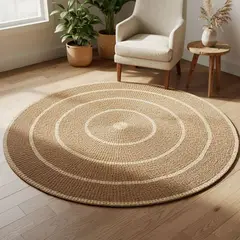 BASEMENT HOME - Alfombra Redonda Natural 200cm