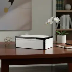 BASEMENT HOME - Caja Laqueada Blanca 20x13cm