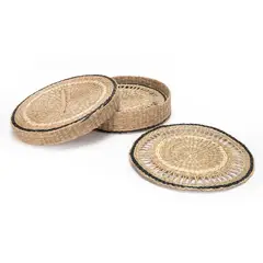 BASEMENT HOME - Set X6 Inidividuales Redondos Fibra Natural 36cm