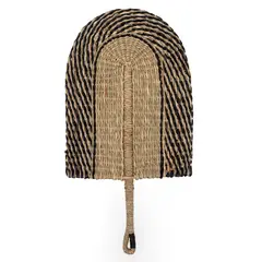 BASEMENT HOME - Abanico Fibras Naturales Multicolor 26x35cm