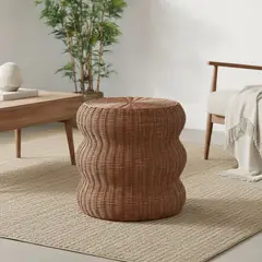 BASEMENT HOME - Puff Rattán Natural 43cm