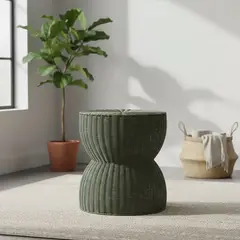 BASEMENT HOME - Banco Rattán Verde 47cm