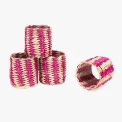 BASEMENT HOME - Setx4 Anillos Servilleta Rosado