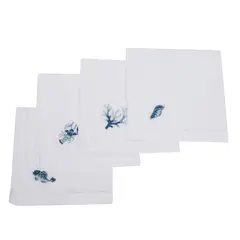 BASEMENT HOME - Set X4 Servilletas Lino 45x45cm