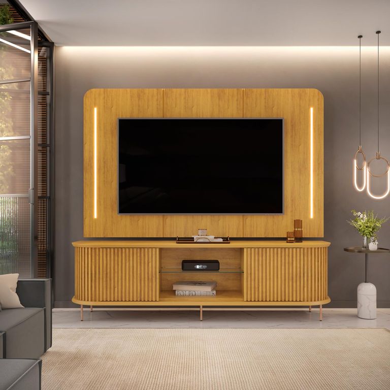Panel con Mesa de Tv Atlas 75"