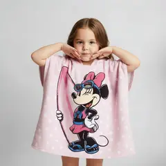 DISNEY - Toalla De Playa Minnie Con Capucha