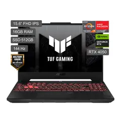 ASUS - Gamer Tuf Gaming A15 Amd Ryzen 7 16gb 512ssd Serie 7000 15.6" Fhd Rtx4050 (TGP 140W)