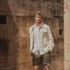 LA MARTINA - Camisa 100% Lino Casual Hombre