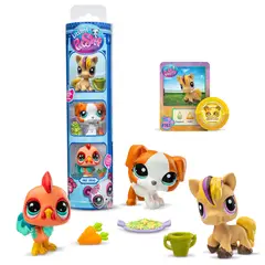 LITTLEST PET SHOP - Figuras Mascotas Pack X3 Aleatorio