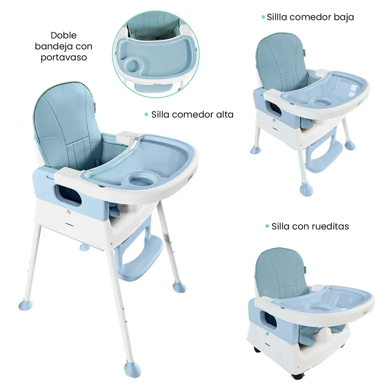 Silla de Comer Bebé 4 en 1 Yaris
