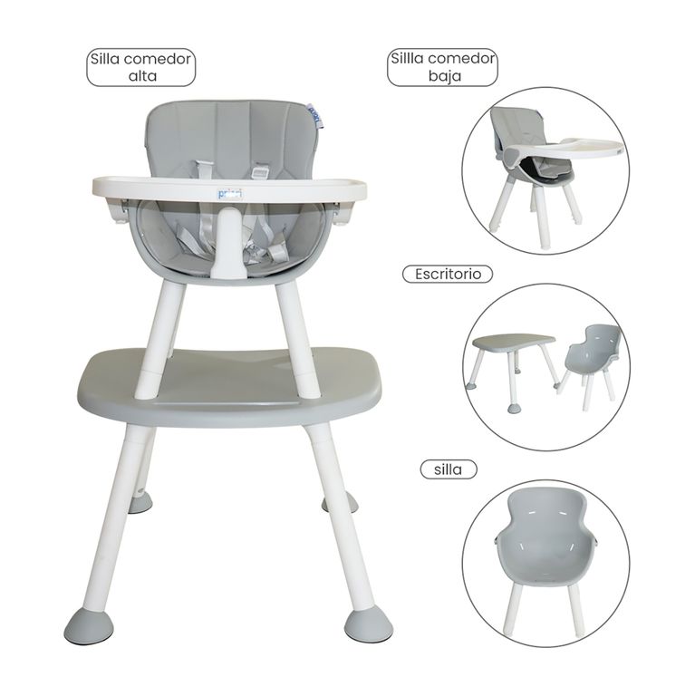Silla de Comer Bebé Escritorio 3 en 1 Tango