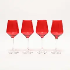 ROBERTA ALLEN - Set X4 Copas de Vino Rojas 420 Ml