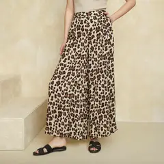 UNIVERSITY CLUB - Pantalón Palazo Tiro Medio Mujer