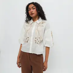 BASEMENT - Blusa 100% Algodón Mujer