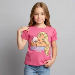 BARBIE - Polo Manga Corta Niña
