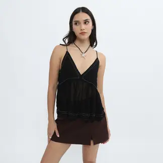 SYBILLA - Blusa Sin Mangas Mujer