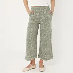 AMERICAN ABBEY - Pantalón Culotte Tiro Medio Mujer