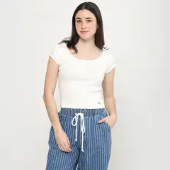 AMERICAN ABBEY - Polo Manga Corta Mujer