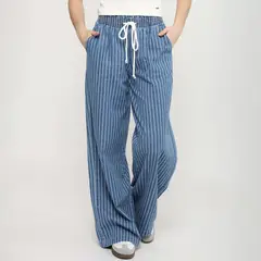 AMERICAN ABBEY - Pantalón Straight Tiro Medio Mujer